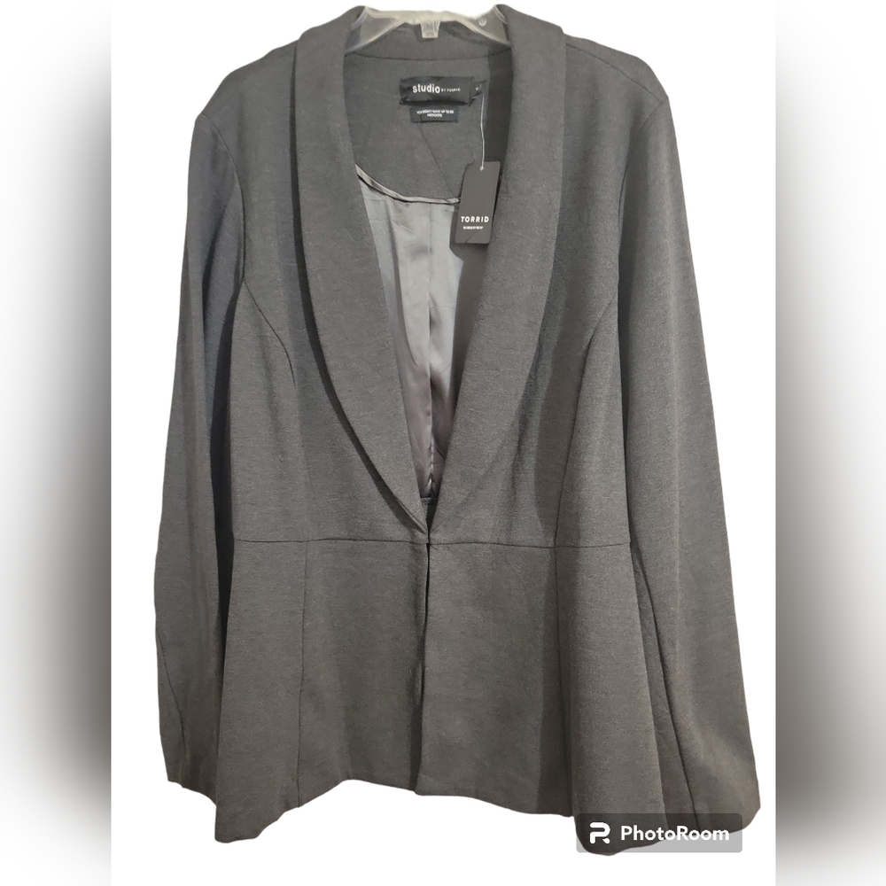 Torrid Up Town Peplum Blazer